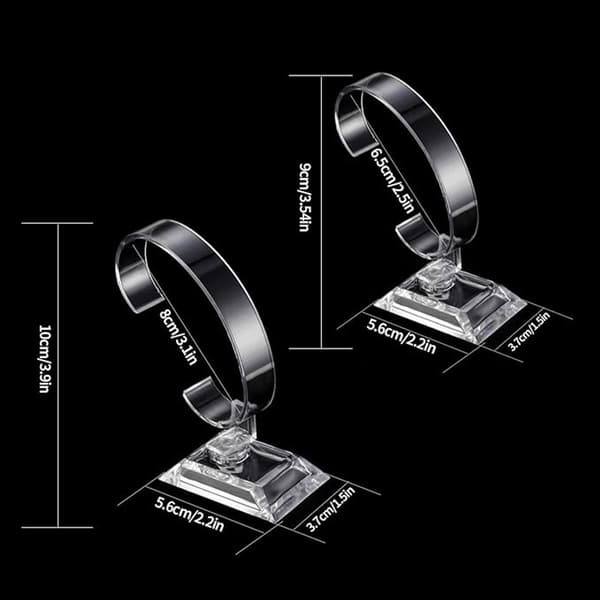 Transparent Klockhållare - 10-pack - Klockhållare - Klockställ - Hem eller Butik - Klockdisplay