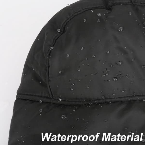 Fleece vattentät öronlappad utomhusmössa, unisex för skidåkning och vandring, grå