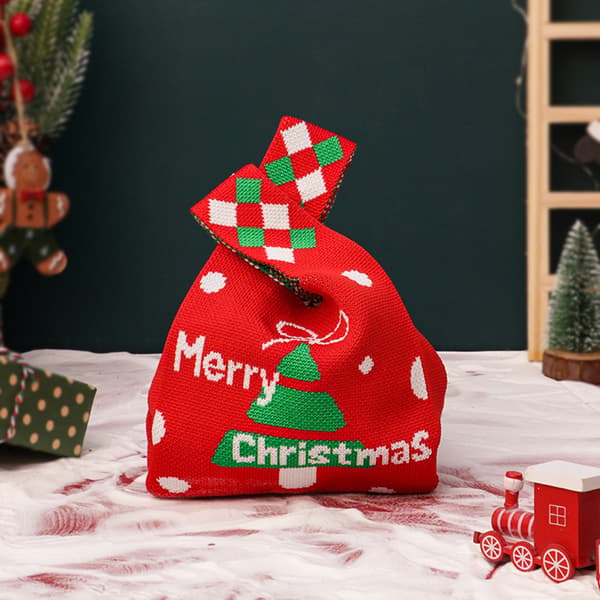 Julklappspåse, presentpåse i canvas, kreativ julklappspåse (001) 1