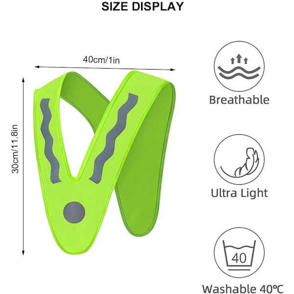 Reflekterande väst, reflexväst för barn, 2 st reflexvästar för barn, reflexväst för barn, säkerhetsväst för olycksförebyggande