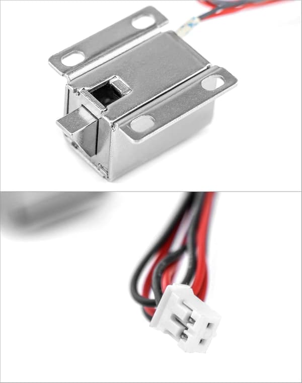 12V Magnetlås Solenoid för säkerhetssystem Säkerhetsdörr Skåpdörr 2 stycken