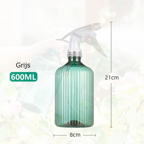 2 stycken växtsprejflaskor - Blomstersprejor - Tomma sprejflaskor - Återanvändbara sprejflaskor - Växtsprejor - Grön 600ML*1 + Rosa 600ML*1