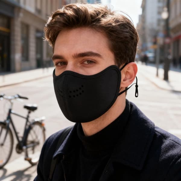 2 st stretchiga varma vinteransiktsmasker för utomhussporter, skidåkning och snowboard, vit