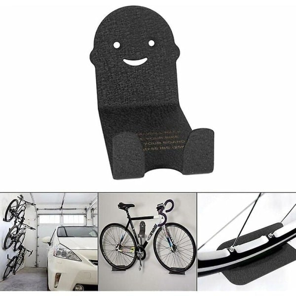 Väggmonterat cykelställ i stål (vevhus, hjulhållare)