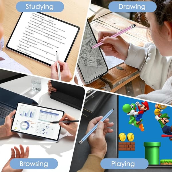 Tablet Pennor - 4-pack gummipennor för pekskärmar för surfplattor och smartphones