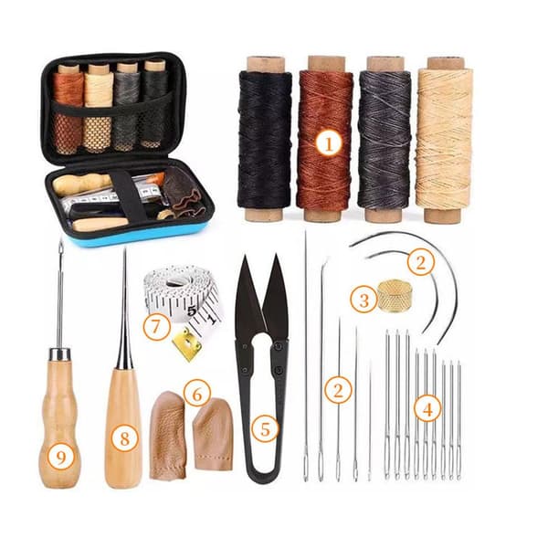 28-delars bindningsverktygsset - Bokbindningsstartkit - DIY handsömnadsverktyg - DIY läderverktygsset
