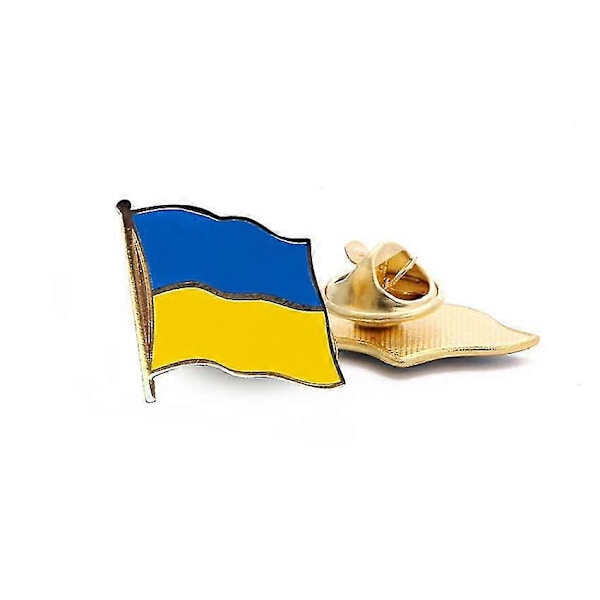 Ukrainska FlaggpinsDubbelsidig national flaggstift Fredsduva-stiftet För Jackor, Ryggsäckar, Hattar (5/10/20 st)