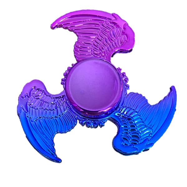 2 st Färgglada fidget spinners, gradient stressreducerande leksak - Hand Spinner (Slumpmässig stil)