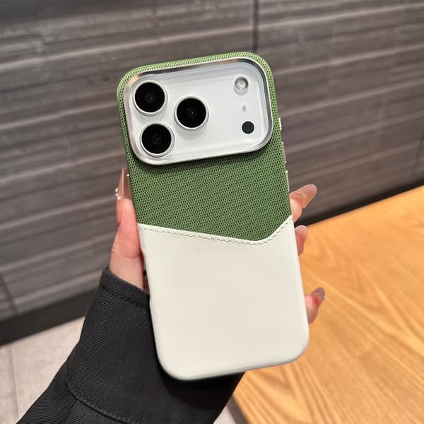 iPhone 17 Pro. Apple-mönstrat skal med magnetiskt, fallsäkert skydd [Grön] iPhone17Pro
