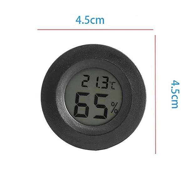 Digital Mini Termometer och Hygrometer med LCD-display, 3-pack, Mäter Temperatur och Luftfuktighet, för Kylskåp, Akvarium, -50°C~+70°C (3-pack)