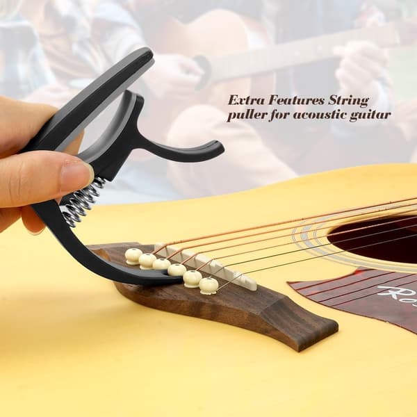 Gitarr Capo, Capo lämplig för Klassisk Gitarr Ukulele Mandolin och Banjo, Akustisk Elektrisk Snabbytande Capo