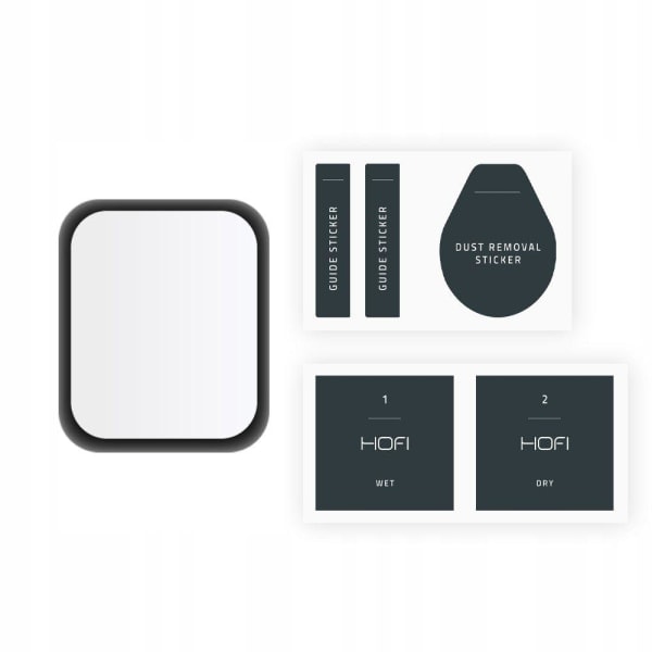 HOFI Apple Watch 7/8 45mm Skärmskydd Pro+ Hybridglas