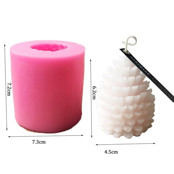 DIY - Ljusformar - Kon - Form - Ljusrosa
