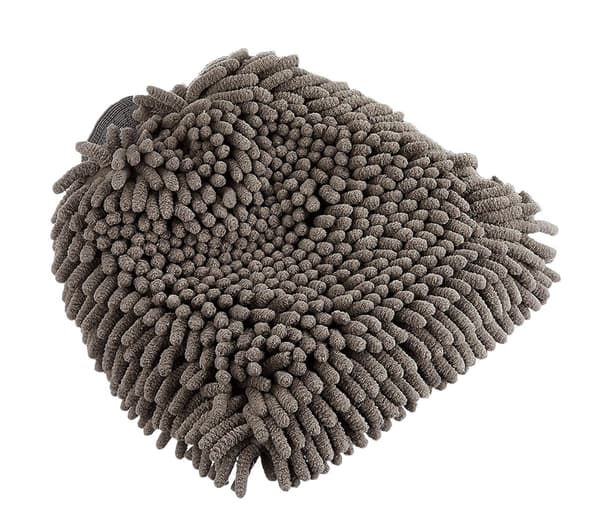 Deluxe Mikrofiber Biltvättshandske - Rengöringshandskar - 2-pack, Grå, 25 x 17 cm (L x B)