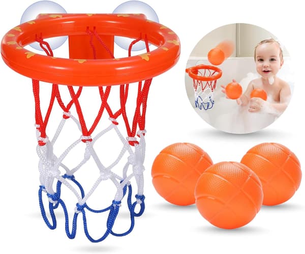 Badleksaker - Badkorg Basketboll för Barn Småbarn - Badleksaker Duschleksaker