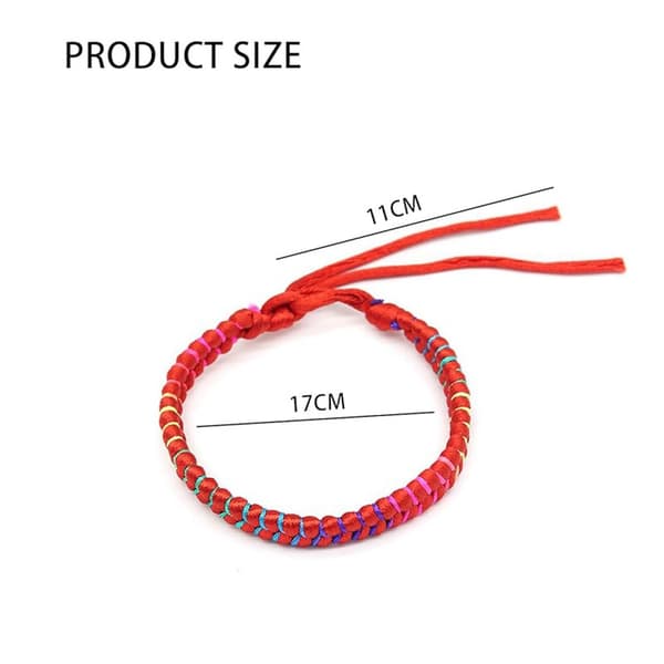Flätade armband - 10 färgglada vänskapsarmband för barn, handvävda