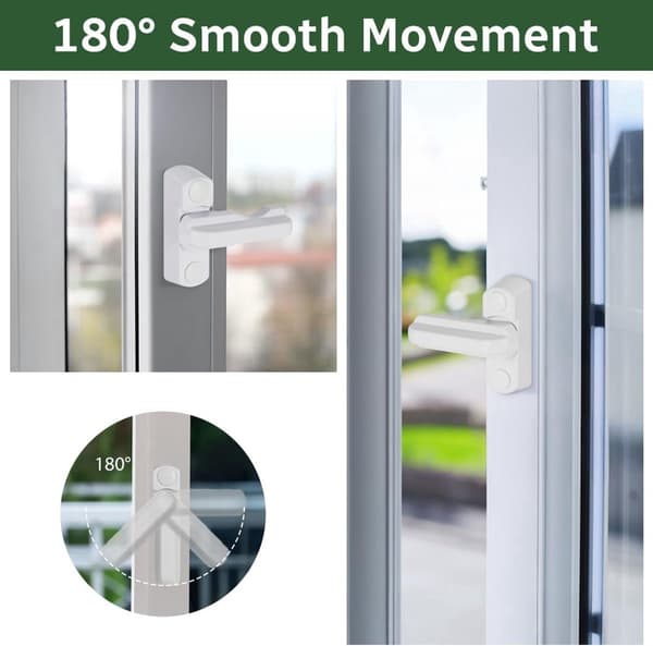 2-pack - Fönsterlås - Lämpliga för UPVC-fönster