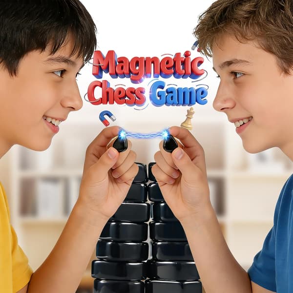 Schack med magnetisk effekt, avslappnat, pusselspel Y