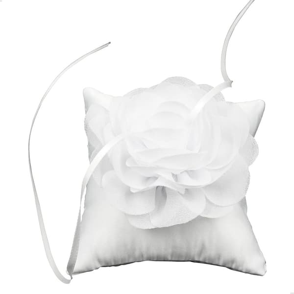 Vigselringskudde, bröllopskudde, ringvigselringar, 10 x 10 cm, blomformad ringkudde för ringbärare, förlovning, bröllopsfest