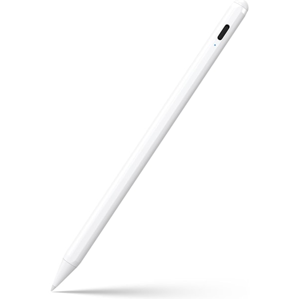Stylus Penna för iPad 9:e & 10:e Generationen - 2X Snabbladdande Aktiv Penna Kompatibel med 2018-2024 Apple iPad Pro 11\"/12.9\"