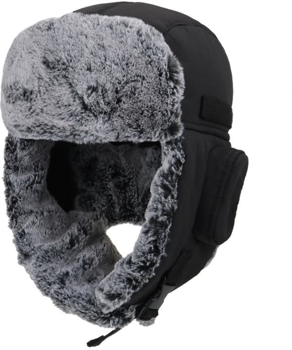 Fleece vattentät öronlappad utomhusmössa, unisex för skidåkning och vandring, grå
