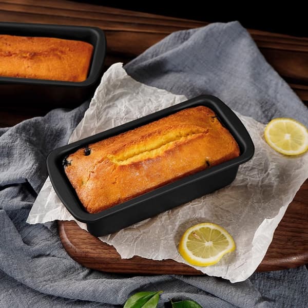 2-delad non-stick brödform - rektangulär kakform för bröd och kakor