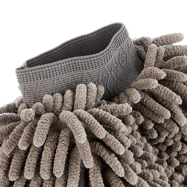 Deluxe Mikrofiber Biltvättshandske - Rengöringsdukar - 2-pack, Grå, 25 x 17 cm (L x B)