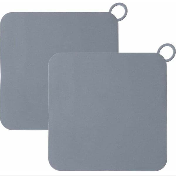 2-pack Silikon Avloppspluggskydd, Luktbeständiga, Diskbänksstopp, Hårfälla för Kök, Badrum och Tvättstugor (Grå)