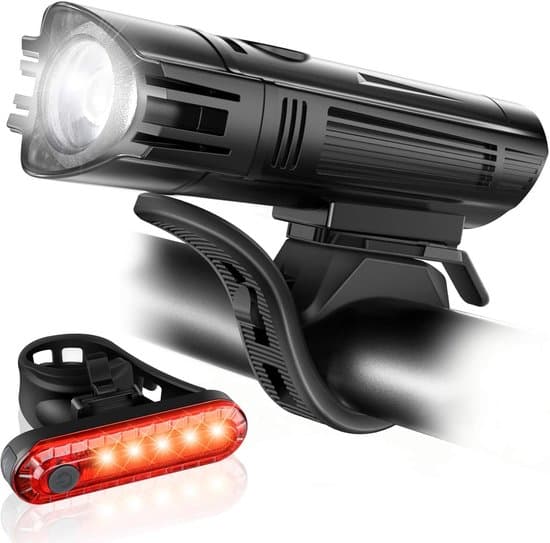 LED cykelbelysningskit - cykellampor (fram och bak) - vattentäta cykellampor