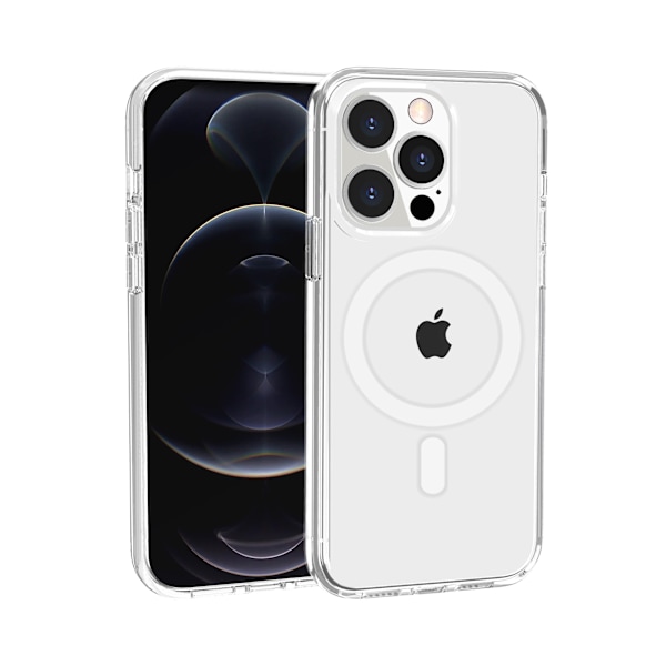 För iPhone 14 - Silikonskal - MagSafe Transparent