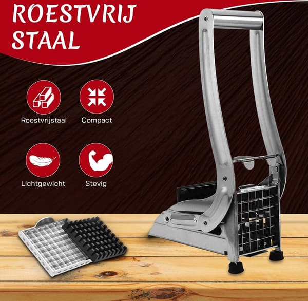 Potatisskärare - Professionell kvalitet - Rostfritt stål - Silver