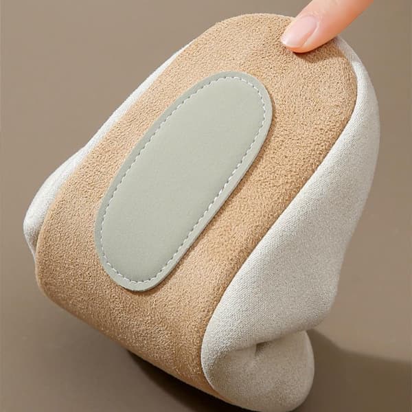 Fleecetofflor, storlek 40-42, tysta och mjuka, beige.