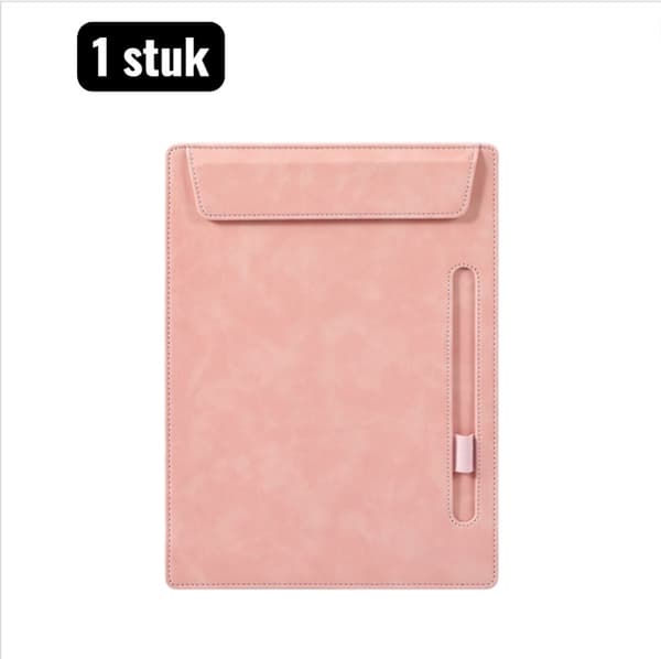 A4 mötesmapp i konstläder, rosa