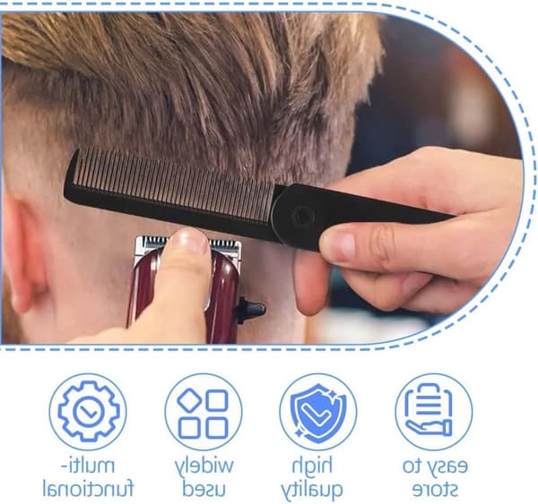 Unisex hår- och skäggkam för texturering och styling av grovt hår