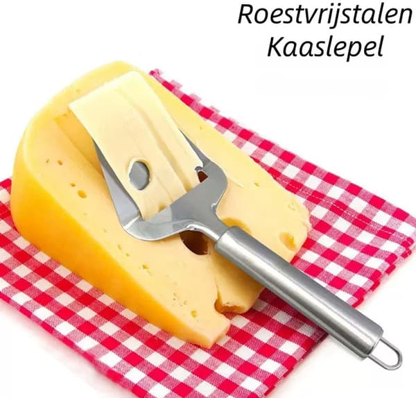 Handhållet osthyvelset (2 delar), non-stick rostfritt stål, silver.