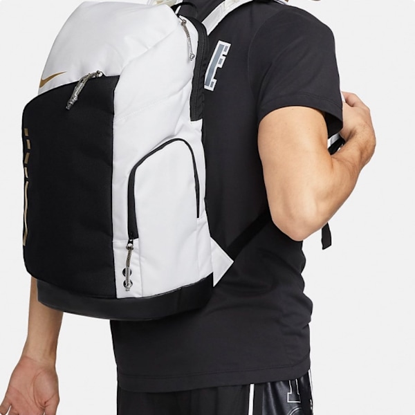NIKES NIKES stor ryggsäck basket elite luftkudde ryggsäck resväska tränings fritid sportväska fitness White ink