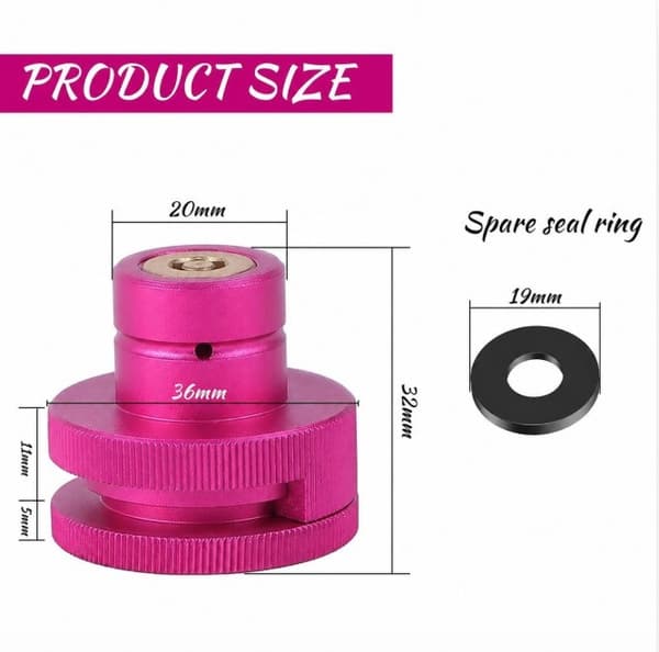 tr21-4 CO2 Snabbadapter - CO2 Läskadapter för Sodastream (Rosa)