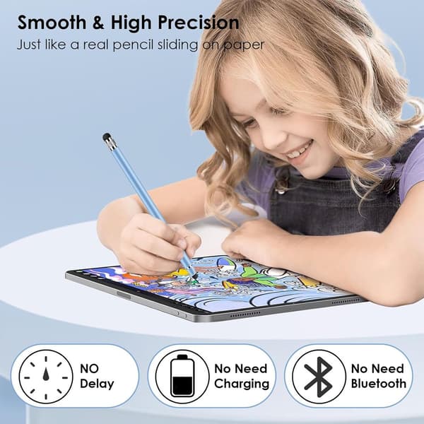 Tablet Pennor - 4-Pack Gummi Pekpennor för Tablets och Smartphones