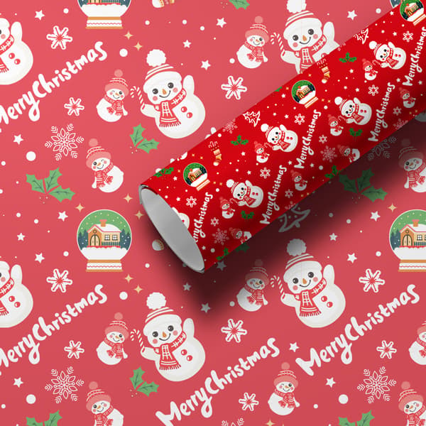 Julklappspapper, presentpapper, julaftons födelsedagspresentförpackningspapper, 50 × 70 cm, 003 3