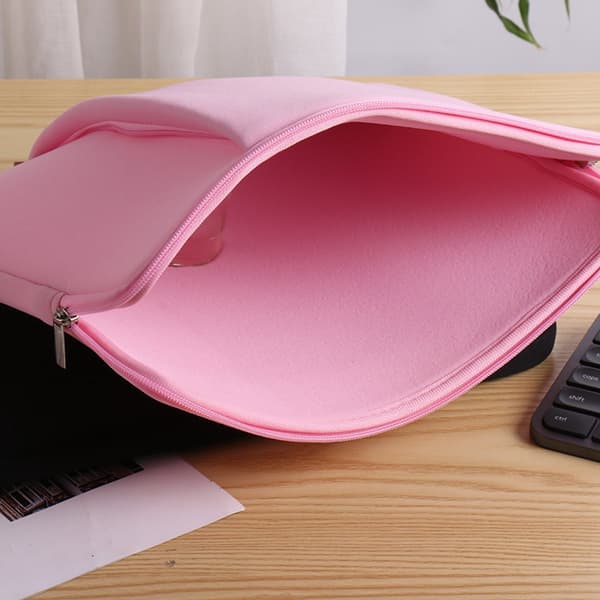 15-tums Laptopfodral - Extra Fack - Rosa