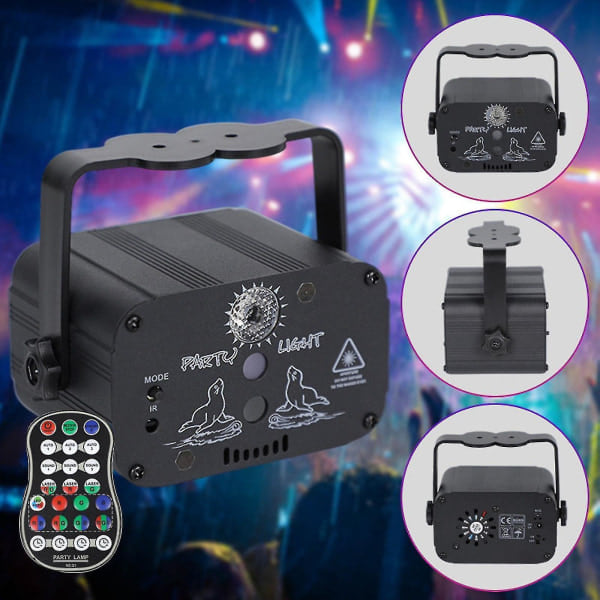 480 Mönster Laserprojektor Scenbelysning LED RGB DJ Disco KTV Show Partybelysning