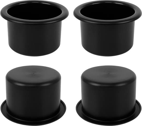 Bil- och bänk-mugghållare - 4 stycken - Svart