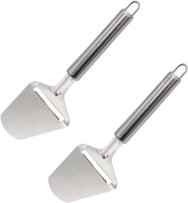 Handhållet osthyvelset (2 delar), non-stick rostfritt stål, silver.