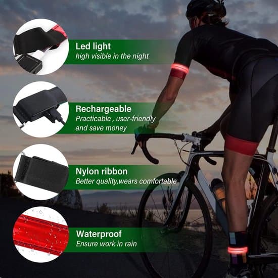 USB Uppladdningsbart LED Armband - Reflexband för Säkerhet 2-pack - Perfekt för Löpning & Utomhussporter - Flerfärgsdisplay - Justerbart