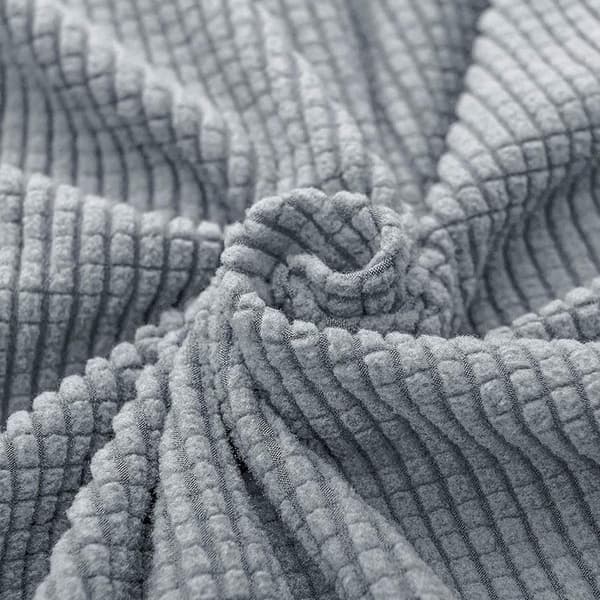 Elastiskt överdrag till fåtölj, svart jacquard, tvättbart, armstödsskydd till soffa