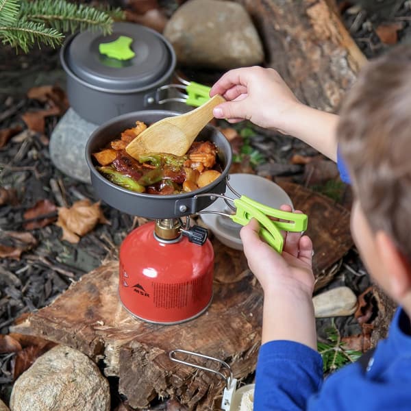 Camping Ryggsäck Utrustning Kokkärl Set - Kokkärl Set - Grön