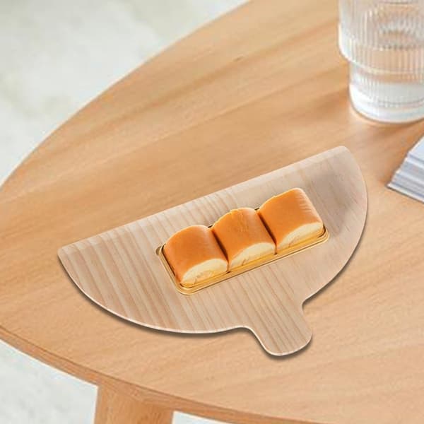 Pizzaserveringsbräda - Köksredskapsset - Bröd och bakverk - Multifunktionell design - 2 delar - Träfärg