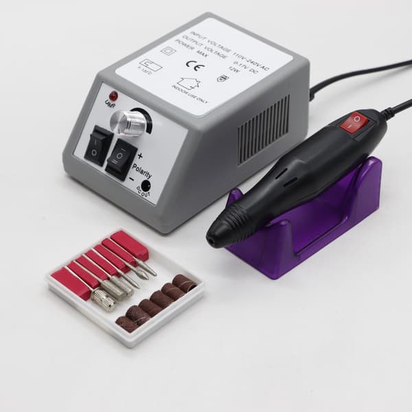2000 Modell Elektrisk Nagelfil med Transformator, Lättviktsversion, Nagellacksremover