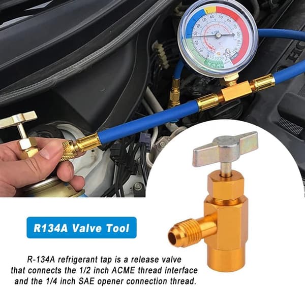 R134A Luftkonditioneringskylmedelsreglerventiladapter