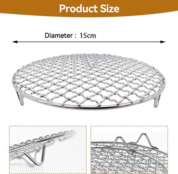 Runt BBQ Grillgaller - 15cm - 2 Stycken - Grill Kylgaller
